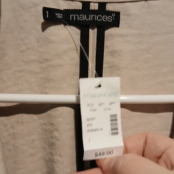 Maurices Trench Lightweight Beige Jacket Womans size 1 XL NWT - Picture 10 of 10